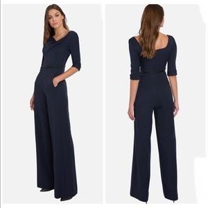 BLACK HALO 3/4 SLEEVE JACKIE O JUMPSUIT